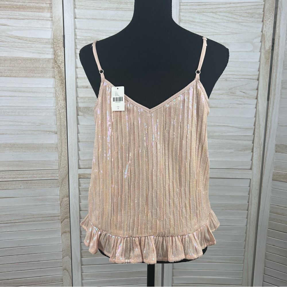 Anthropologie Amelie Sequin Tank Cami Top 4 - Picture 4 of 14